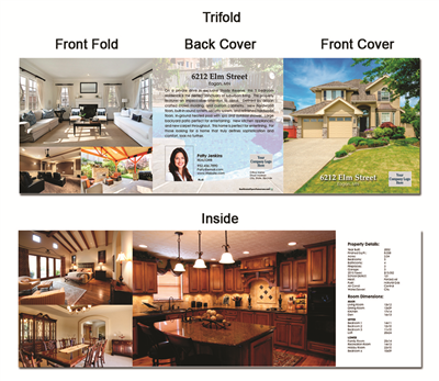 Real Estate Flyer Trifold 5.5" x 5.5" 5002