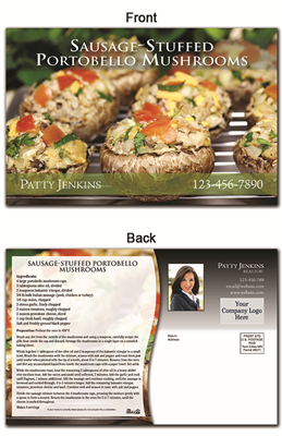 KIT Recipes: Main Dishes: Sausage Stuffed Mushrooms