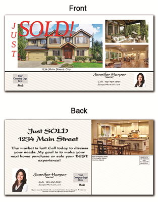 Real Estate Postcard 5.5"x11" 8001