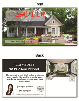 Real Estate Postcard 5.5"x11" 8003
