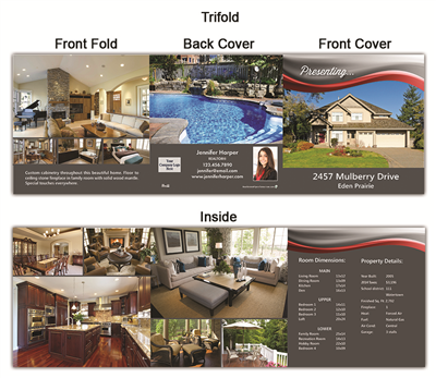 Real Estate Flyer Trifold 5.5" x 5.5" 5006