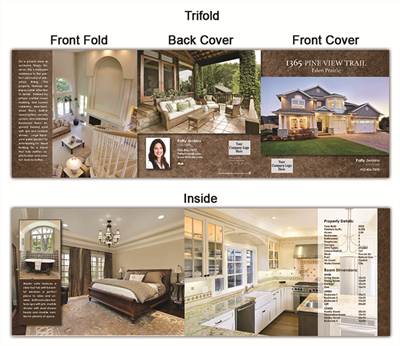 Real Estate Flyer Trifold 5.5" x 5.5" 5004
